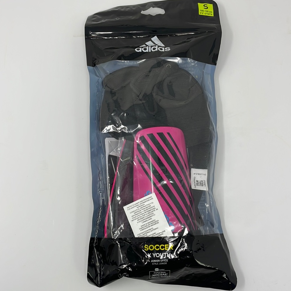 Girls Soccer Shin Guards Adidas Youth size Small Pink Blue
